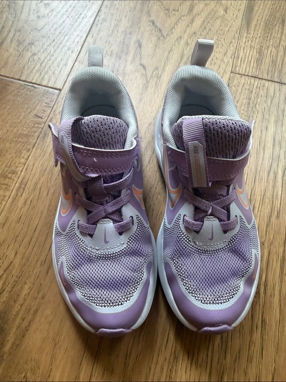 Nike Kids Lavender and Peach Athletic Sneakers